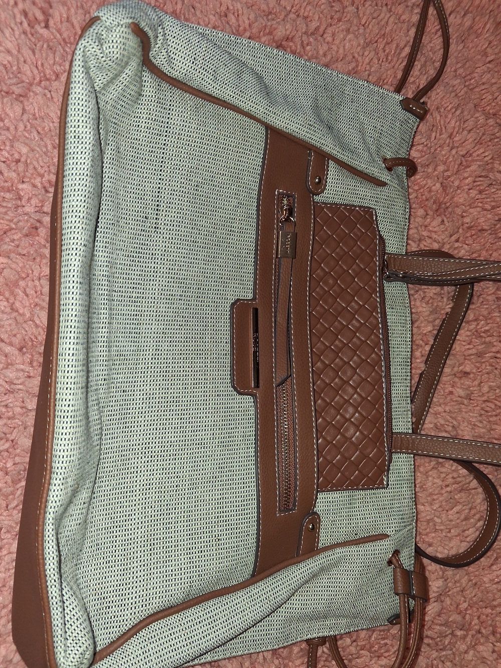 Rosetti Brown & Cream Woven Tote